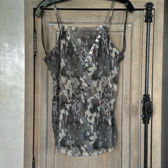 Haute Hippie Silk No Regrets Camo Camisole size medium - Picture 4 of 16